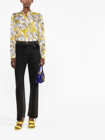 Logo Print Buttoned Shirt