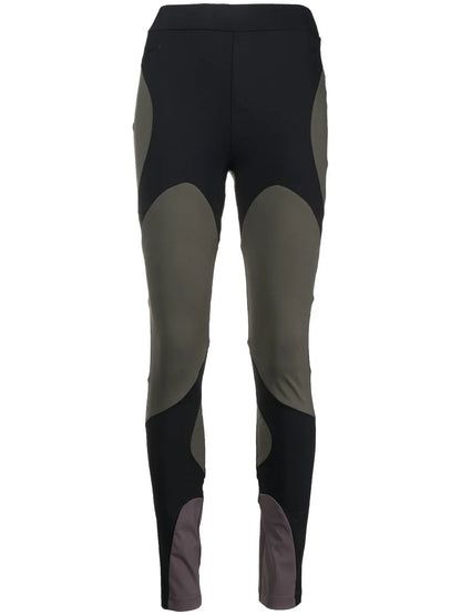 Logo-Print Two-Tone Leggings