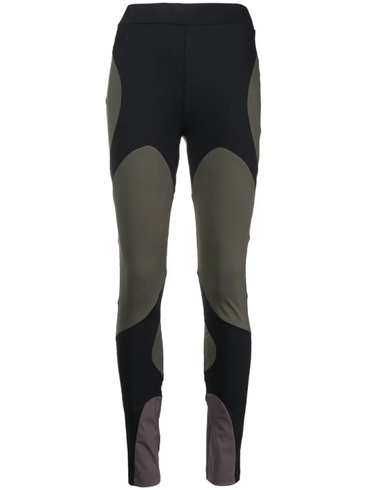 Logo-Print Two-Tone Leggings