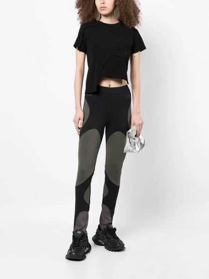 Logo-Print Asymmetric T-Shirt