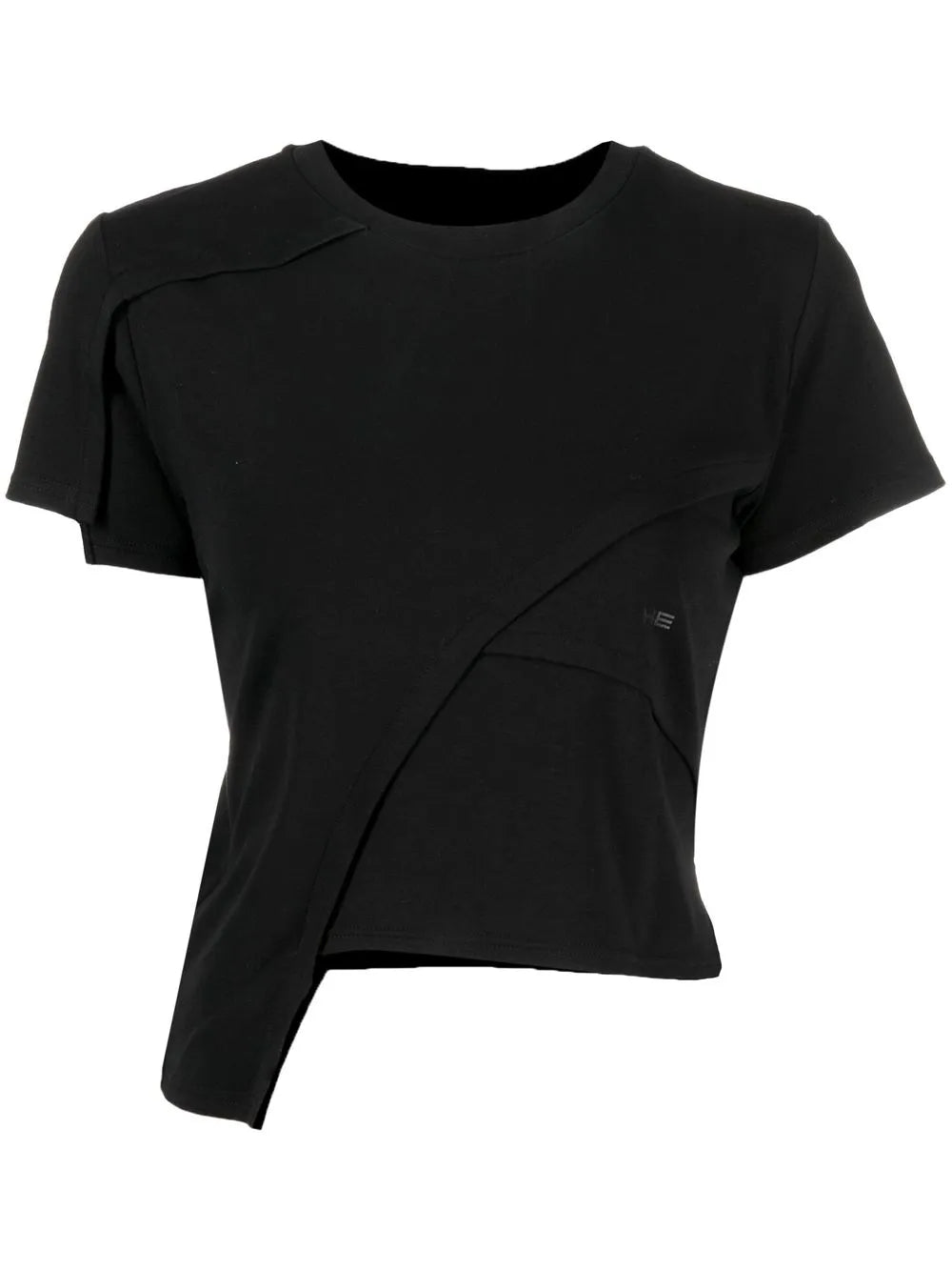 Logo-Print Asymmetric T-Shirt