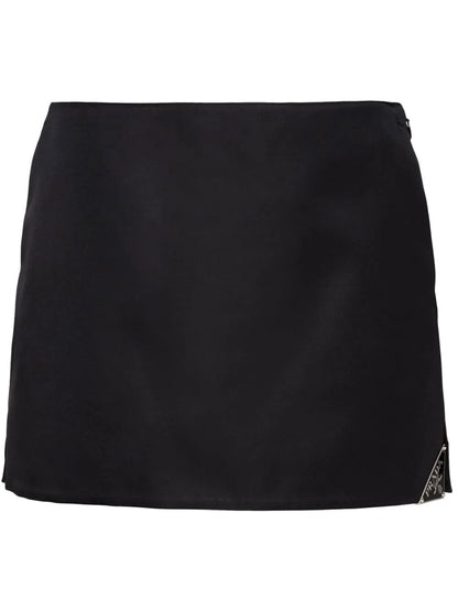Re-Nylon Triangle-Logo Miniskirt