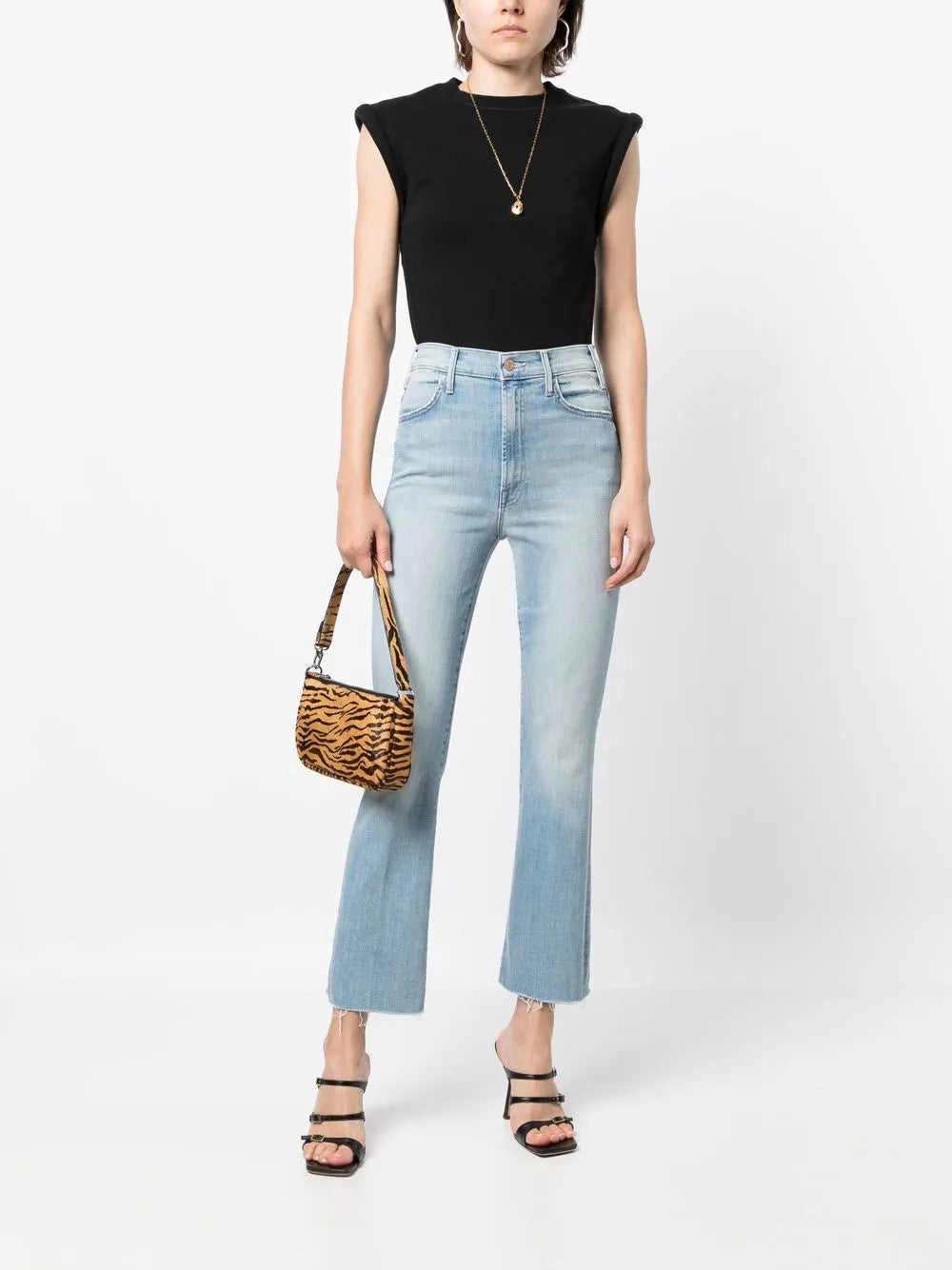 High-Rise Ankle-Length Bootcut Jeans
