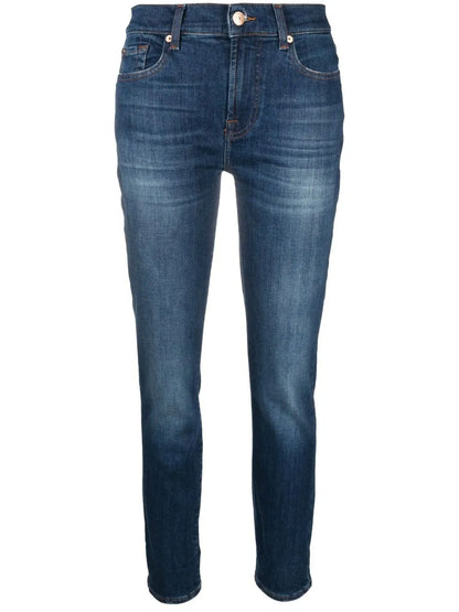 Mid-Rise Cropped Jeans