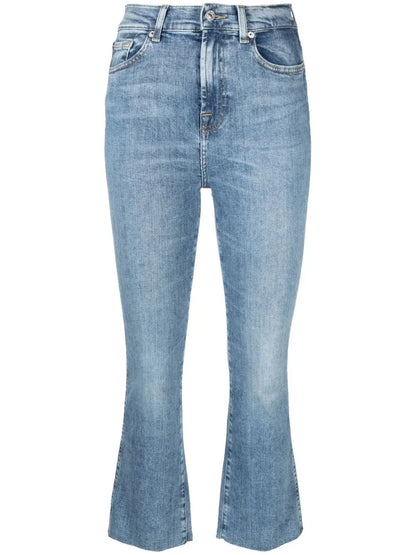 Flared Cropped Jeans
