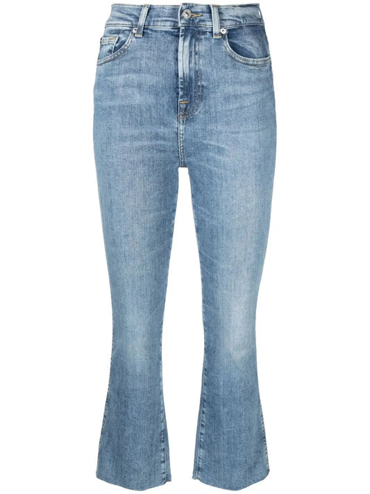 Flared Cropped Jeans