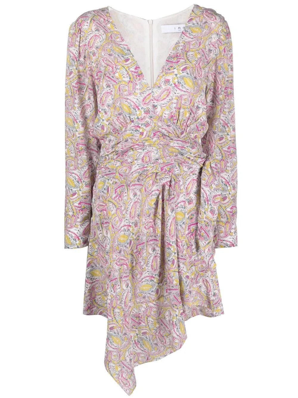 Graphic-Print Wrap Minidress