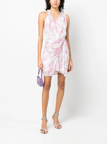 Graphic-Print Minidress