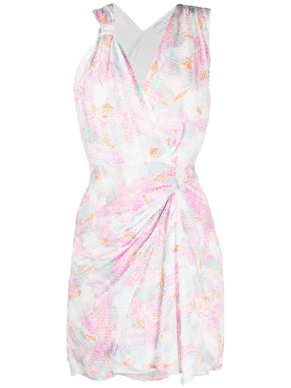 Graphic-Print Minidress