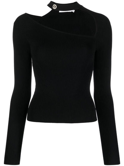 Cut-Out Detail Knitted Top