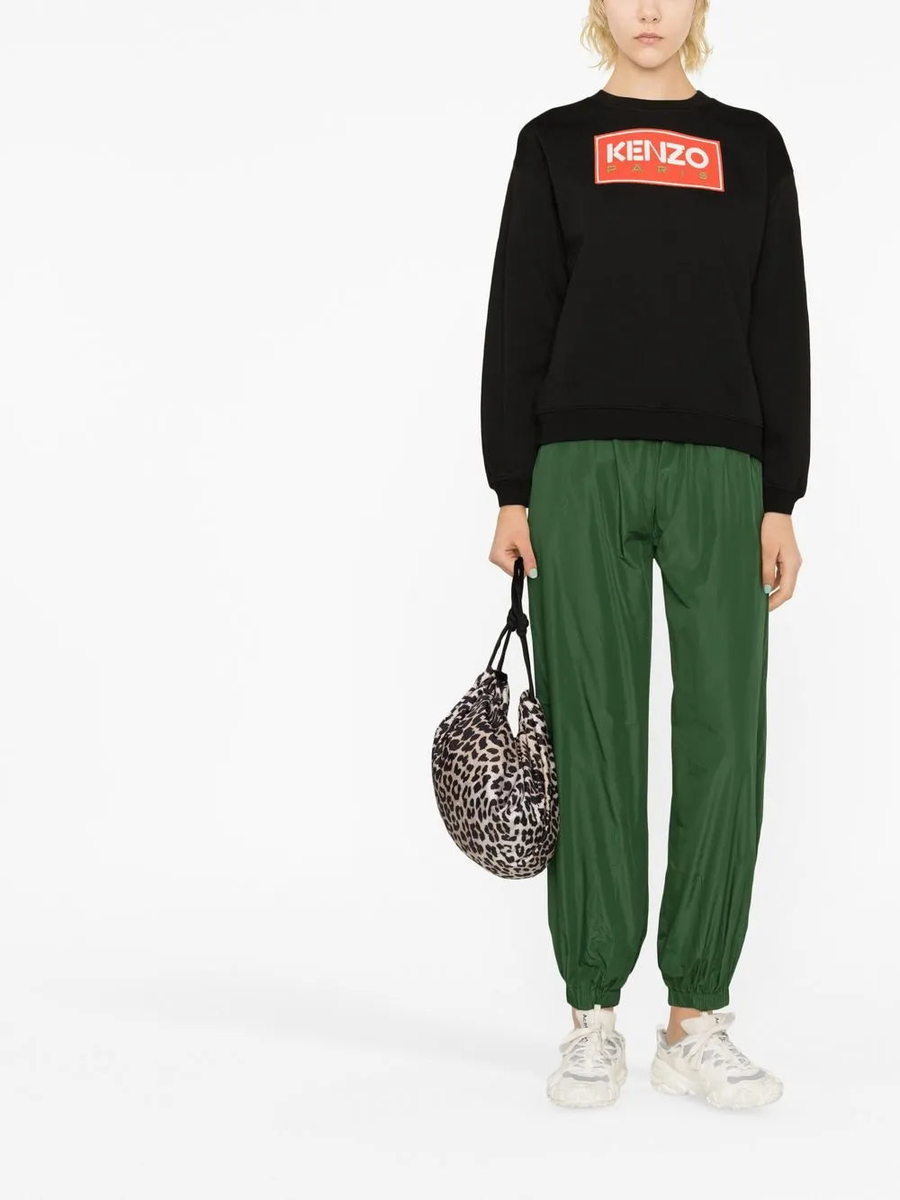 Logo Patch Crew-Neck Sweatshirt