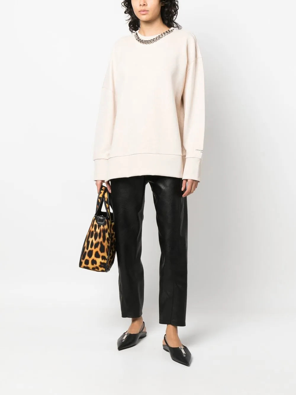 Chain-Link Cotton Sweatshirt