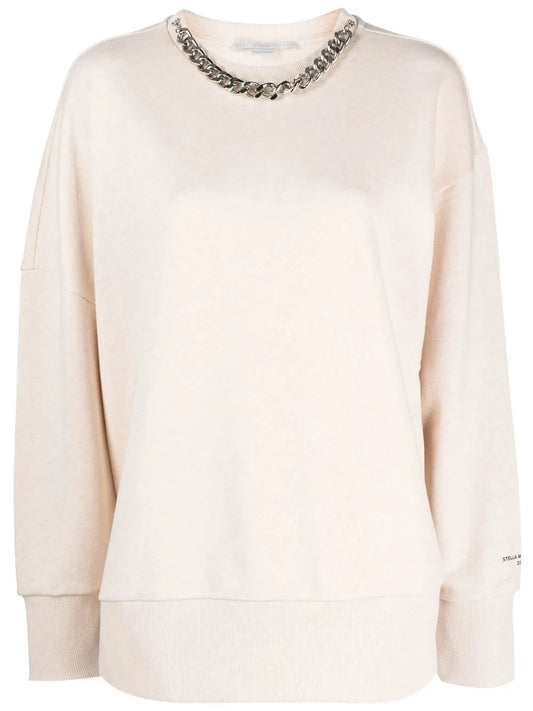 Chain-Link Cotton Sweatshirt