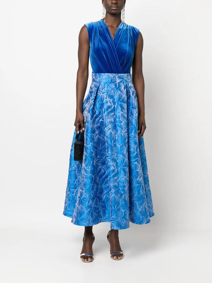 Floral Print Ankle-Length Skirt