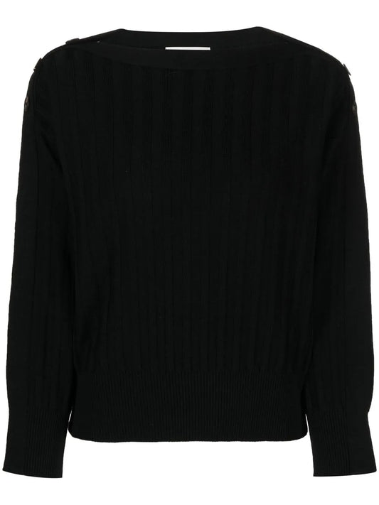 Ribbed-Knit Wool Jumper