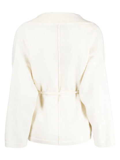 V-Neck Tie-Waist Cardigan