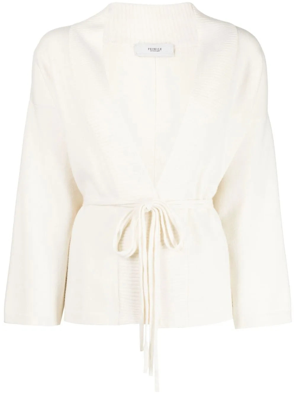 V-Neck Tie-Waist Cardigan