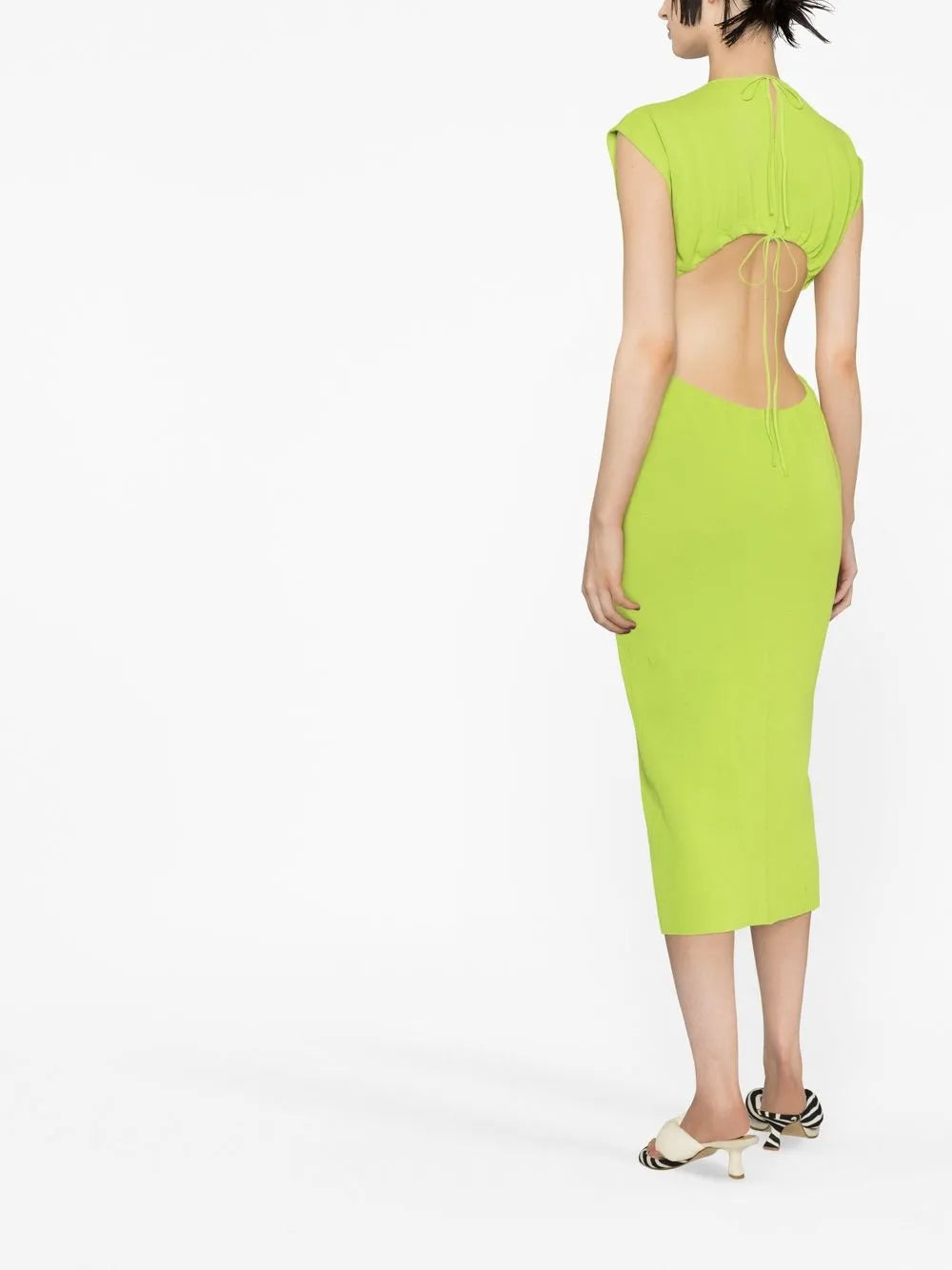 Cut-Out Sleeveless Midi Dress