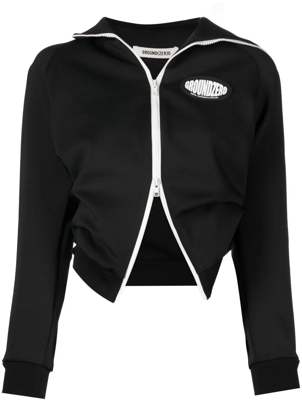 Logo-Patch Zip-Up Jacket