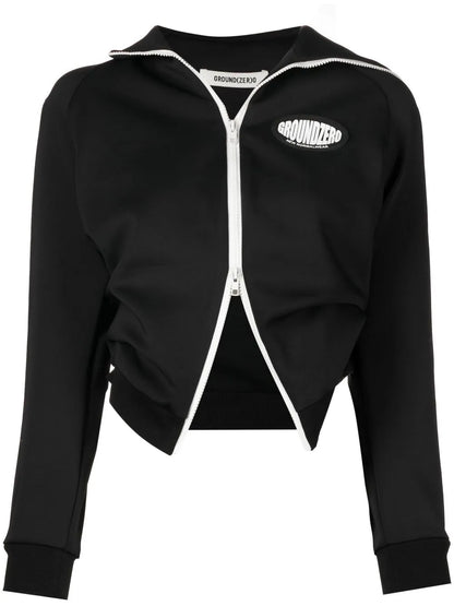 Logo-Patch Zip-Up Jacket