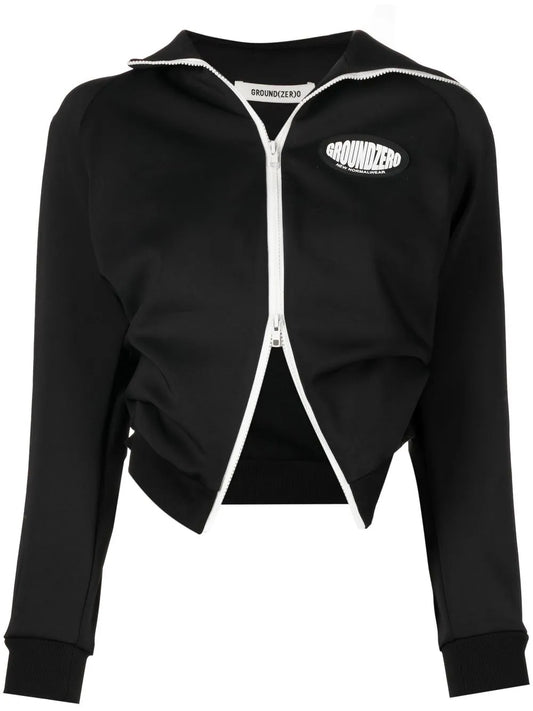 Logo-Patch Zip-Up Jacket