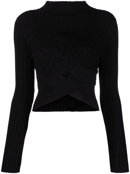 Cut-Out Knitted Jumper
