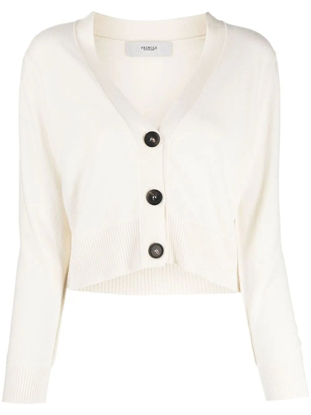 Cropped Button-Up Cardigan