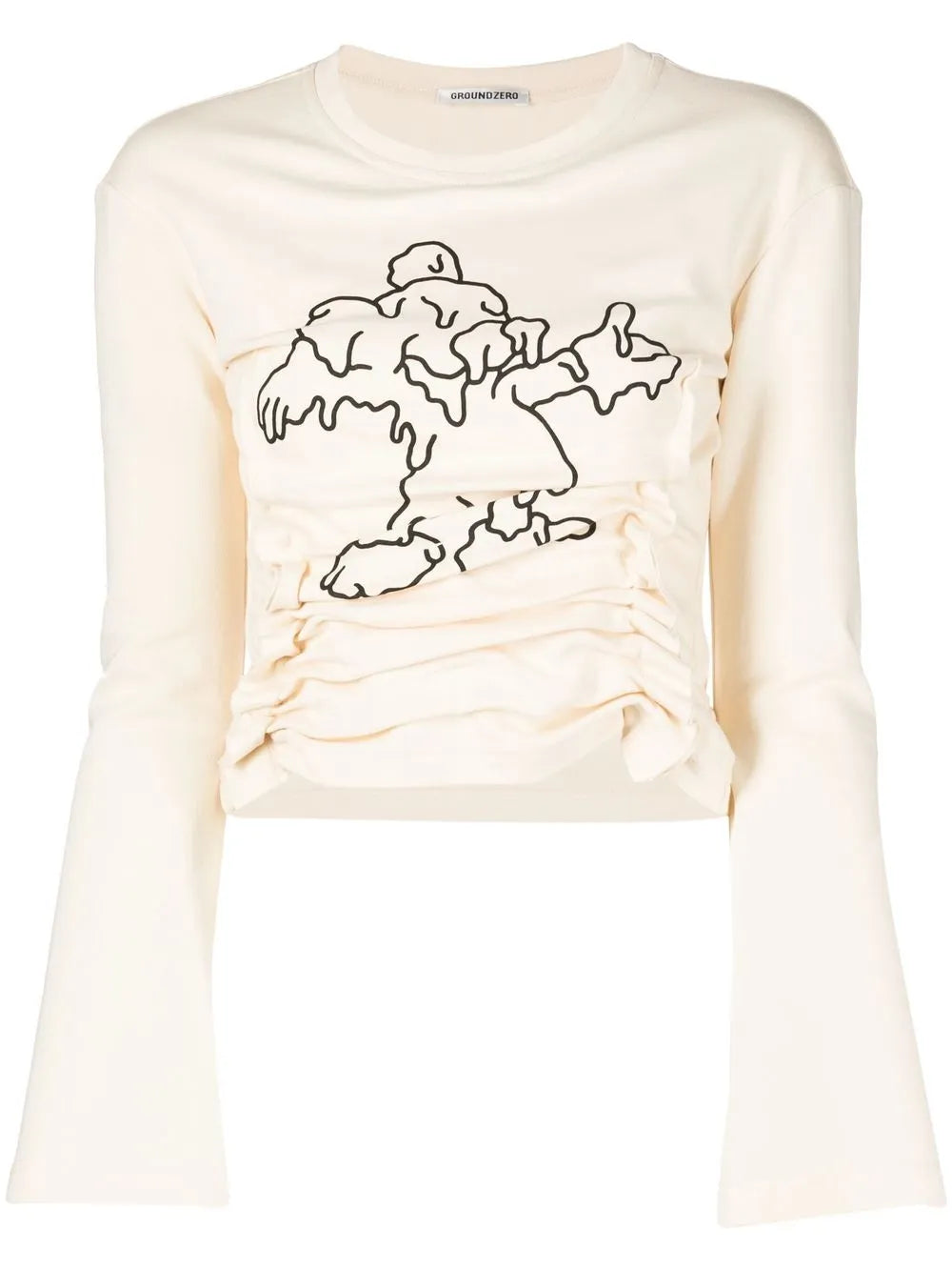 Graphic-Print Long-Sleeve T-Shirt
