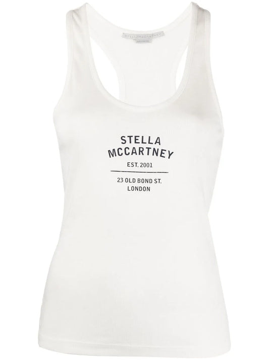 Logo-Print Racerback Top