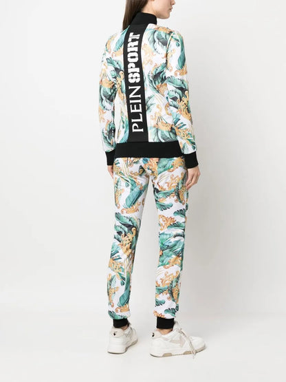 Floral-Print Track Pants