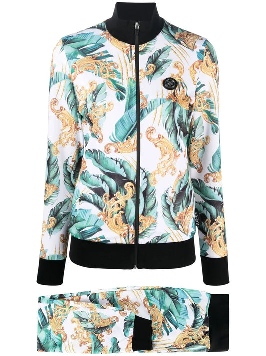 Floral-Print Track Pants