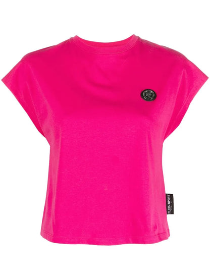 Chest Logo-Patch Detail T-Shirt