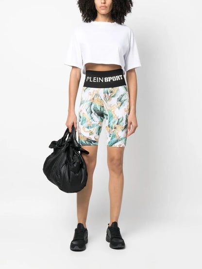 Logo-Waistband Cycling Shorts