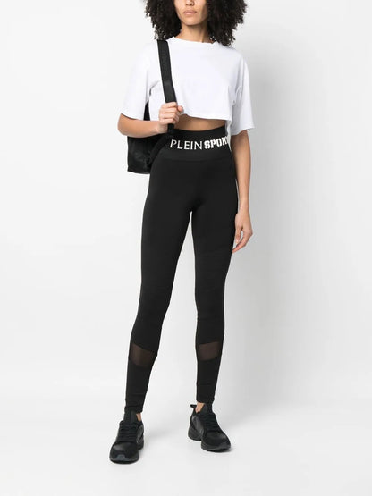 Logo-Waistband High-Waisted Leggings