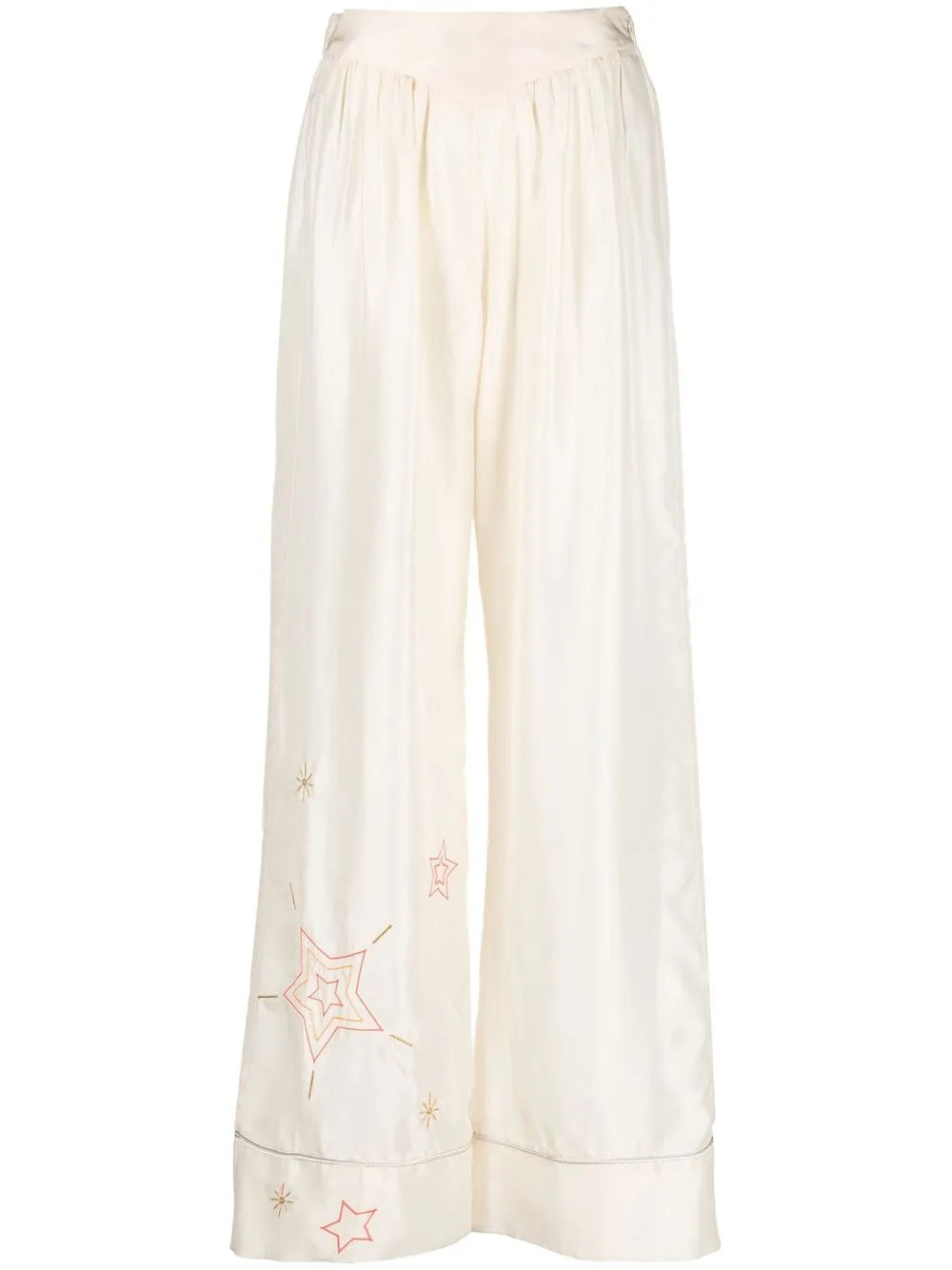Embroidered Palazzo Pants