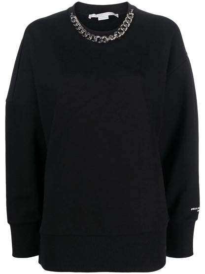 Chain-Link Cotton Sweatshirt