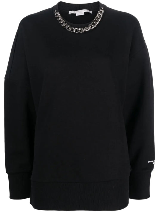 Chain-Link Cotton Sweatshirt