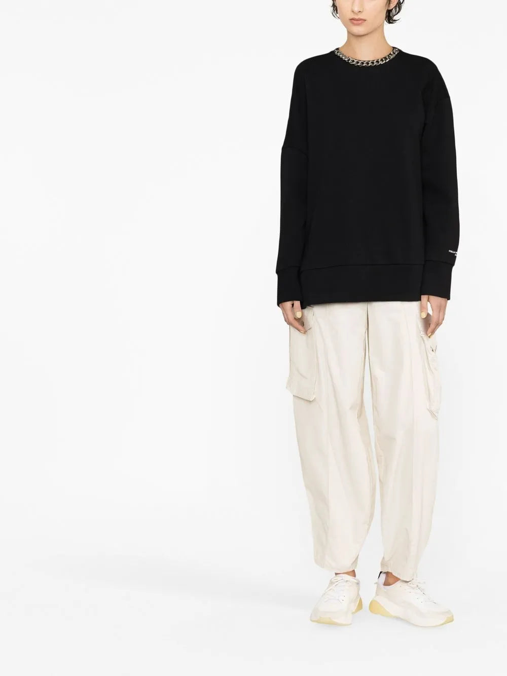 Chain-Link Cotton Sweatshirt