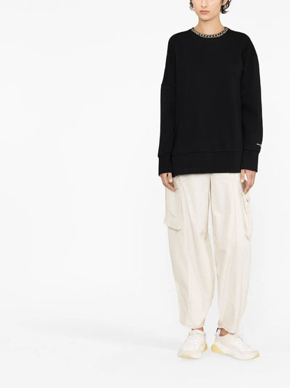Chain-Link Cotton Sweatshirt