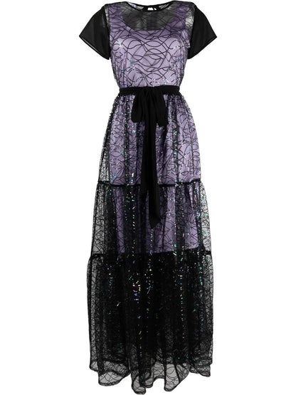 Halle Sequinned Tulle Dress