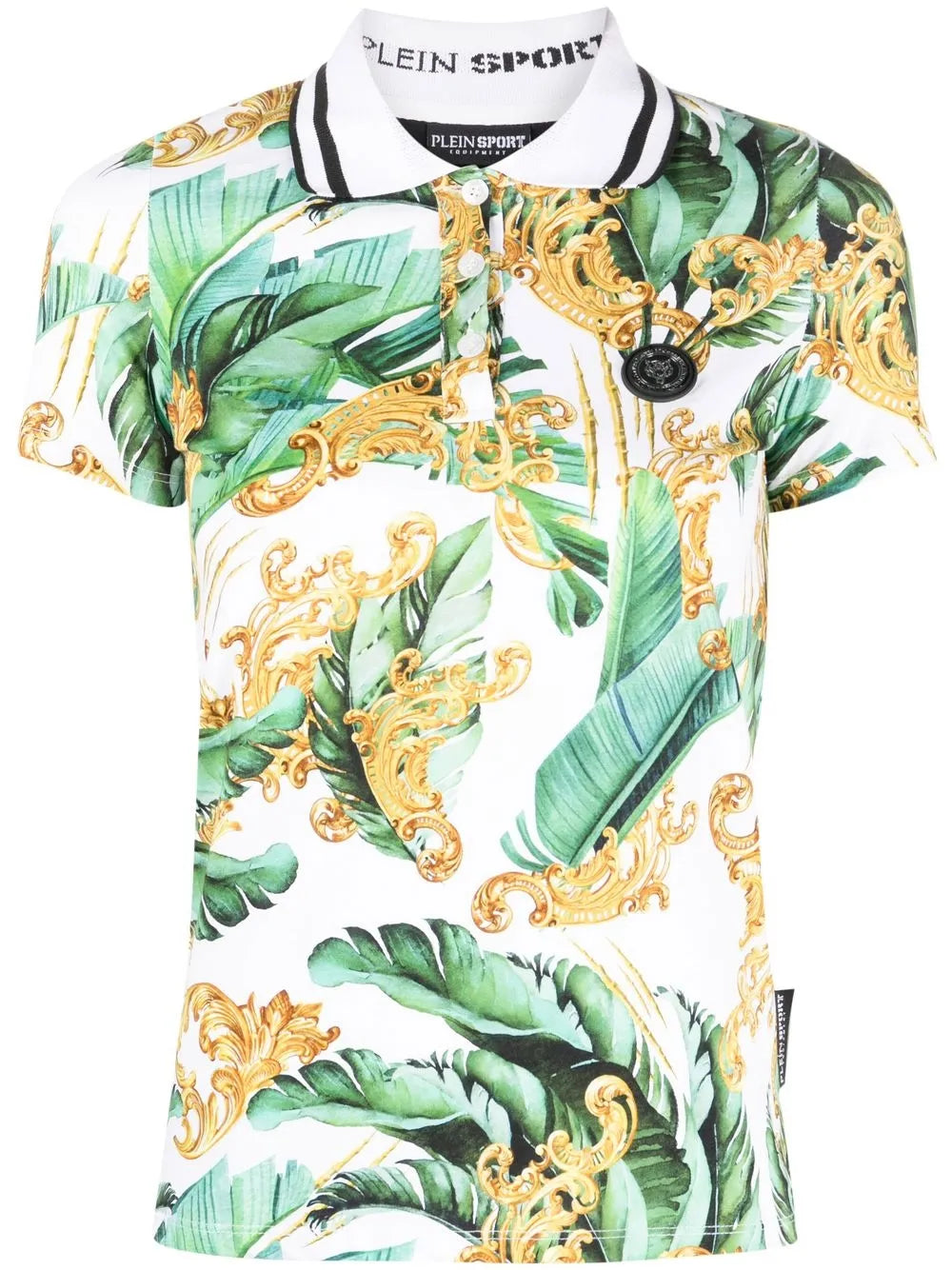 Floral-Print Polo Shirt