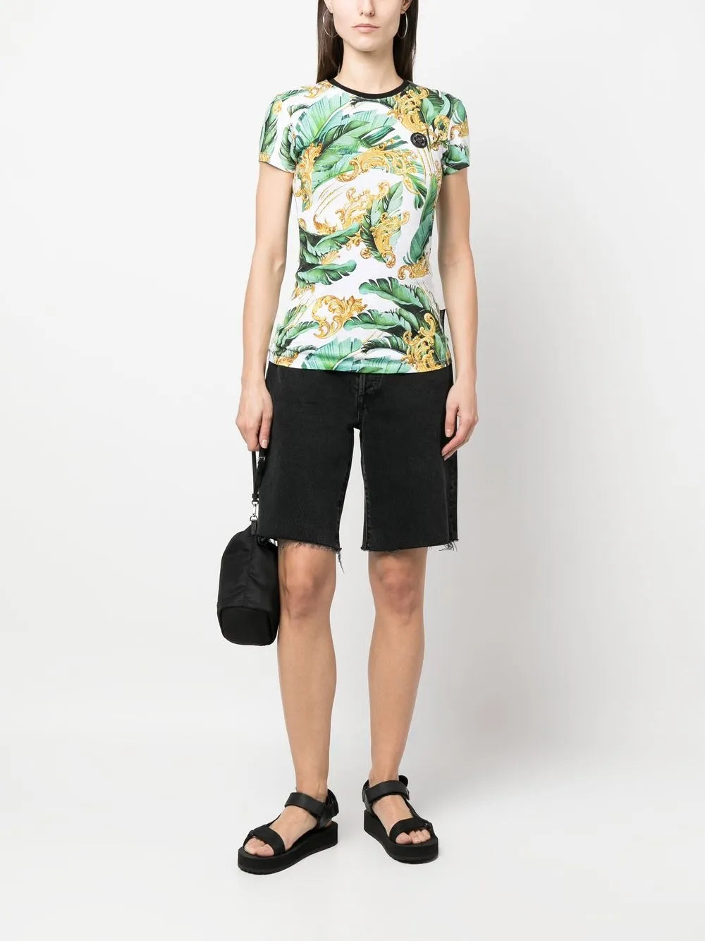 Floral Logo-Print T-Shirt