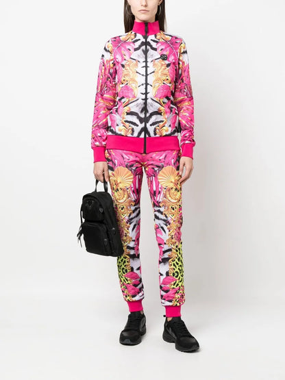 Graphic-Print Tracksuit Set