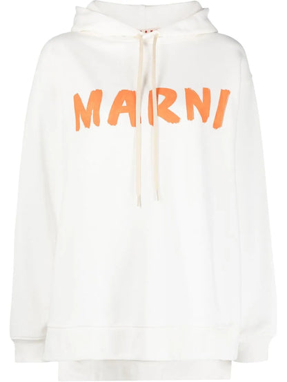 Logo-Print Cotton Hoodie