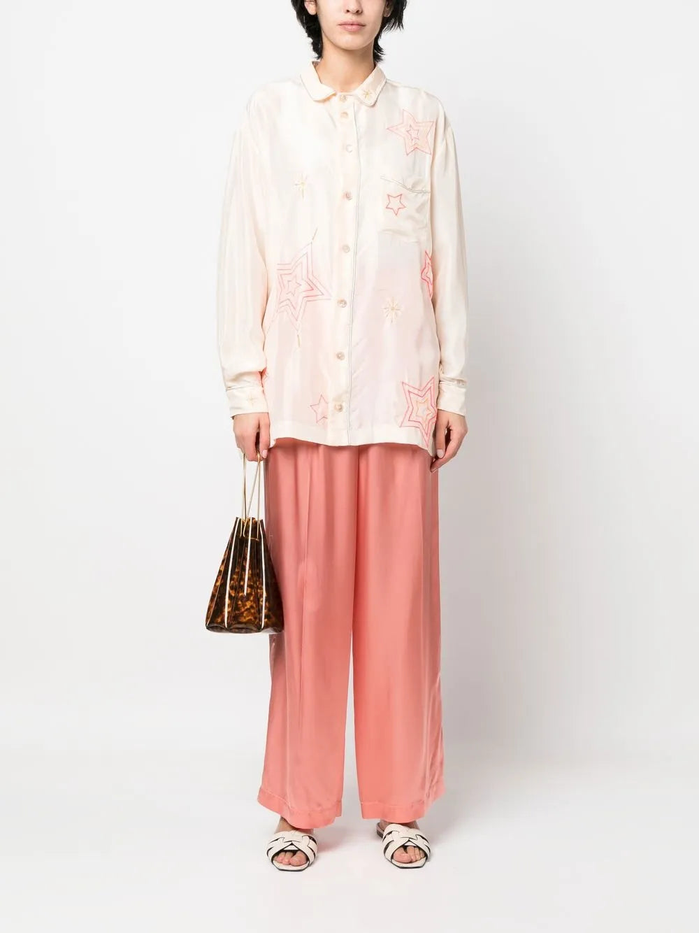 Star-Print Long-Sleeve Shirt