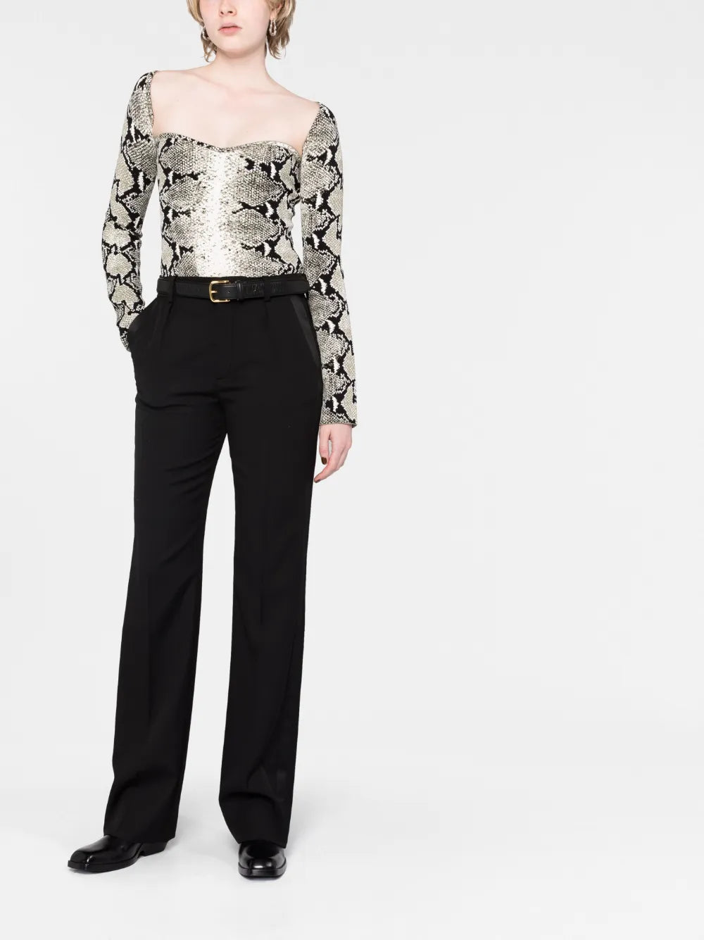 Maddy Snake-Print Top