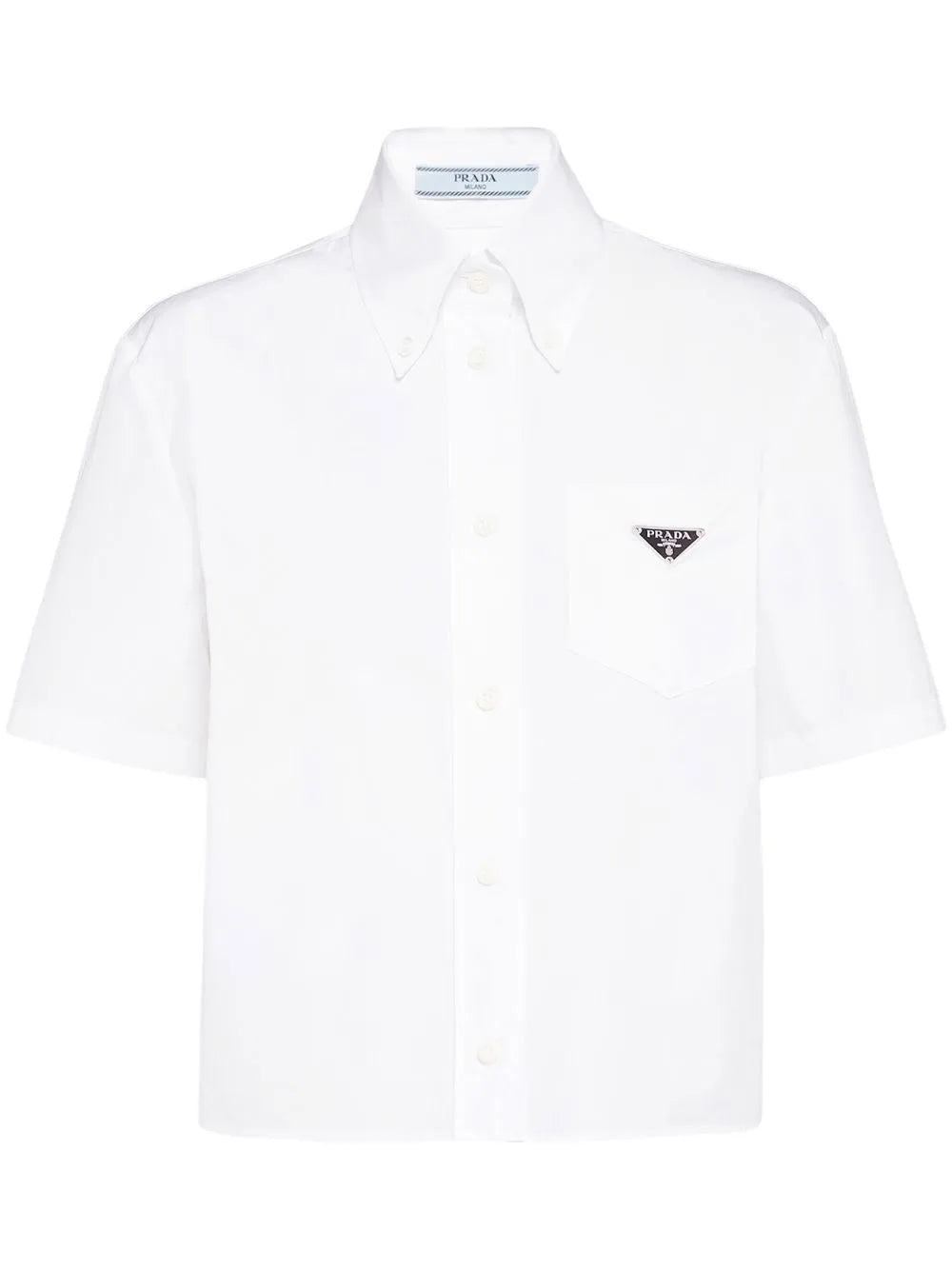 Triangle-Logo Poplin Shirt