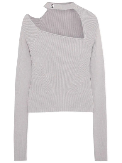 Lysette Ribbed-Knit Top