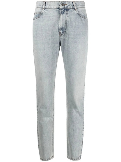 Cropped Slim-Cut Jeans