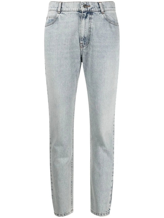 Cropped Slim-Cut Jeans